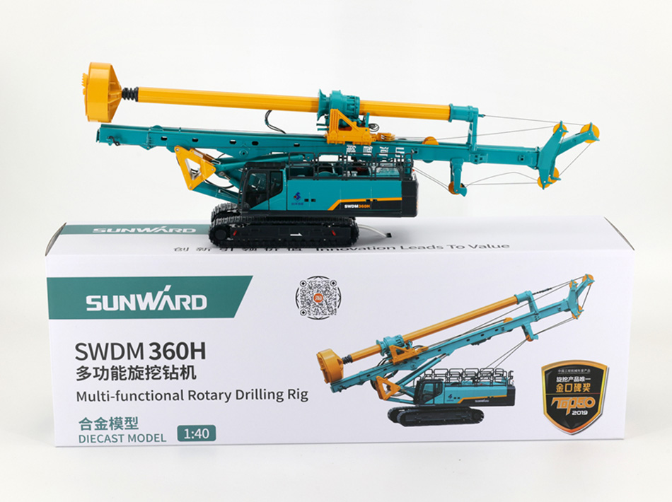 SUNWARD M360H ратацыйная буравая ўстаноўка з сплаву, земляныя работы, палі, падмурак, інжынерная машына, цацачная мадэль